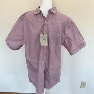 Weatherproof Men's Burgundy Patterned Shirt